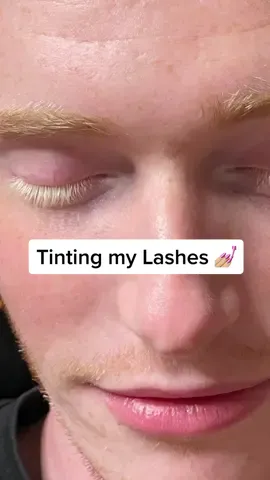 My yassification transformation 🤩 #yassification #eyelashes #beauty #redhead #ginger #tinting #makeup 