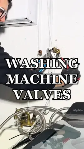 washing machine valves 💪 #plumbing #plumber #fyp #plumbersoftiktok #fypシ #repair #fix #DIY #washer #washingmachine  #beforeandafter #replace #trades  #