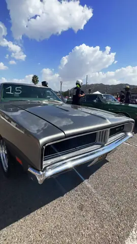 Charger VS Charger at RestoMods race day. Chrged2 on IG 🔥 #charger #69charger #restomod #dragracing #dragrace #versus #restomods #hotrod #mopar #racing #dragstrip 