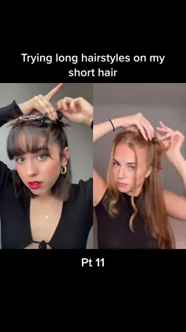 #duet with @bexdoeshair two buns & braids 🫶🏼#shorthairstyles #shorthair #easyhairstyles #hairtok 