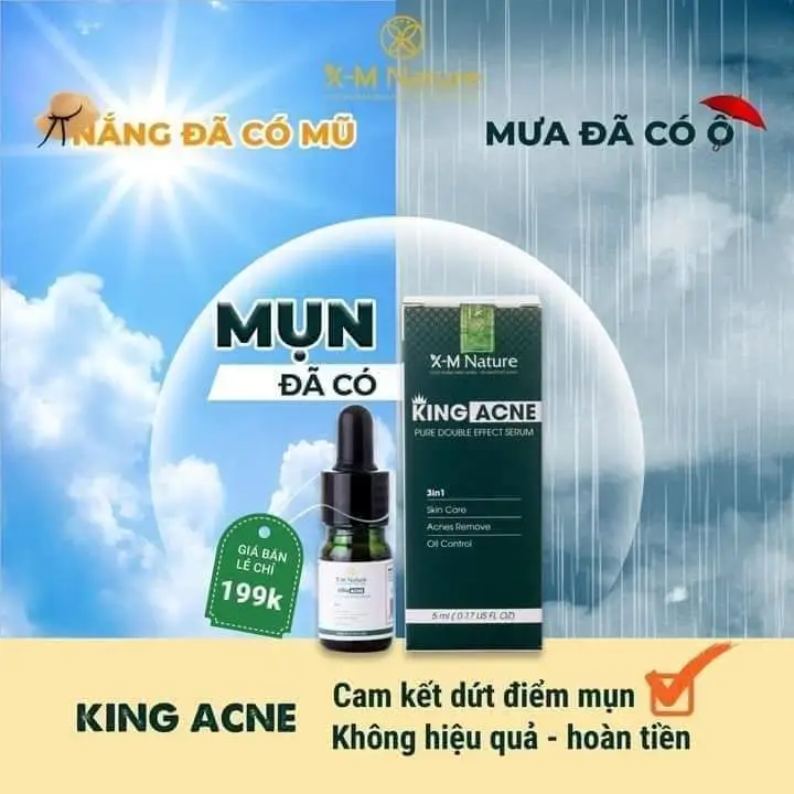 có rất nhiều sản phẩm e dùng ko hết từ khi biết đến sản phẩm king ACNE này e đã dùng và rất hiệu quả..hiện tại da e hết mụn mà còn trắng mịn nữa. chị e nào có mụn, thâm thì nên dùng nhé..
