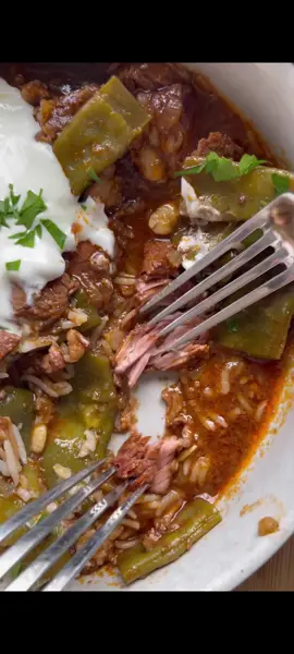 Loubia Bi Lahme  #fyp #Recipe #cooking #food #dinner 