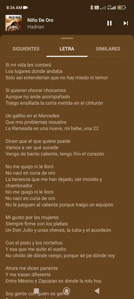 no me quejo ni le lloro no nací en cuna de oro💪#niñodeoro #parati #fypシ #music #canciones #viral 
