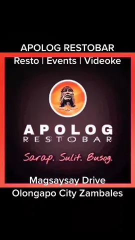 Apolog Restobar 🧡🍽🍷☕️🎶💪 #TikTokAwards2022 #LearnItOnTikTok #tiktok #tiktoker #olongapo #philippines #apologrestobar #silogmeals #busogplatter #events #restaurant #videoke #sarap #unlirice #zambales 