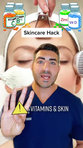 Vitamins for your skin! #skincare #derm #vitaminc #vitd #zinc #b12 #acne #hidradenitissuppurativa #serum 