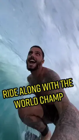 Ride along with the World Champion…yeah why not? 🔥 @filipe7oledo #wsl #surf #athletesontiktok 