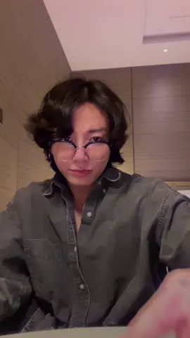 JK, glasses and long hair 🔥 #jungkook 