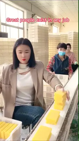 Great people exist in any position...#viral #skills #work #girls #satisfyingvideo #women #great #factory #satisfaction #ideatimes #foryou #fypシ 