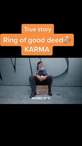Ring of good deed #karma #homeless #helpingothers #foryou #fyp #viraltiktok #homelesspeople #onegooddeed #ring 