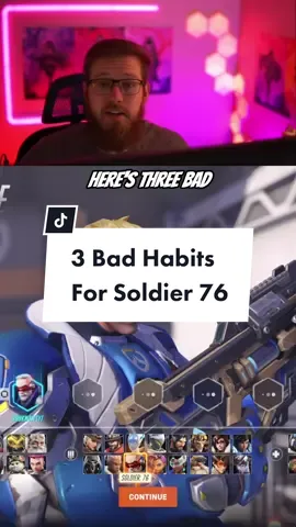 3 Bad Habits of EVERY New Soldier 76! #overwatch #overwatch2 #overwatchclips #rauknows