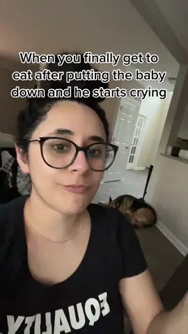 The amout of interruptions i have on a daily basis now is unreal😂 and literally the second i sit down to eat is always when he starts crying. It never fails 😩 but i love my little bebe so much. #motherhoodrealities #realmomsclub #MomsofTikTok #mamasoftiktok #mamasontiktok #newbornmomlife #infantmom #newmommylife #lifeasamom 