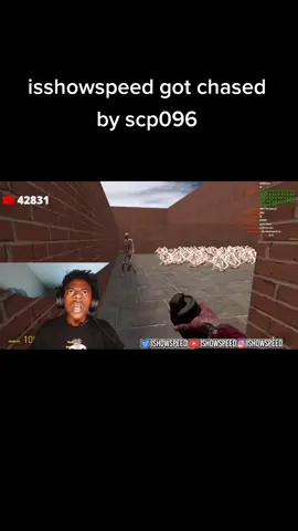 Ishowspeed got chase by scp096😂#ishowspeed #lol 