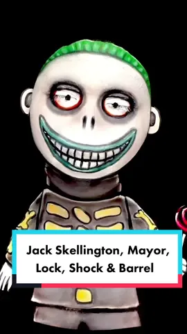 Replying to @Elisia Falcon ⚠️THIS IS MAKEUP & BODY PAINT⚠️ from my #NightmareBeforeChristmas illusion makeup series! #jackskellington #mayor #lockshockbarrel #oogiesboys #halloweenmakeup #crazymakeup 