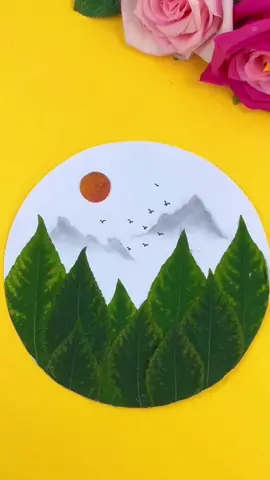 Pick up a few fallen leaves to draw autumn color maps,and quickly take your children to try Give it a try!#Leafstickers#Creativehandicrafts#Turnwasteintotreasure#DIY#fpy#foryou#handmade#