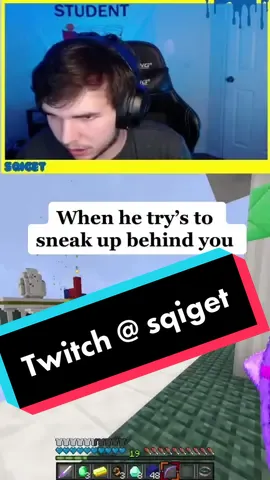Live on twitch @ sqiget!! I got soo lucky #Minecraft #twitch #hypixel #bedwars #streamer #minecraftfail #fail #pathtoaffiliate #ftp #fyp #sqiget 