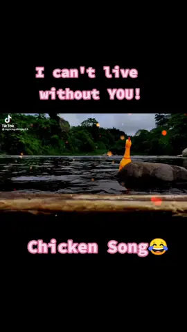 I can't live without you (by: chicken)😂#lebra85 #proudfilipinagirl🇵🇭❤ #happygirl #tiktokermalaysia🇲🇾 #fypシ
