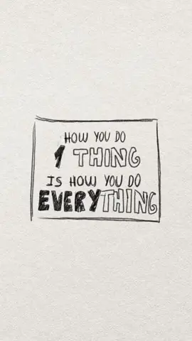how you do one thing is how you do everything #shortfilm #spokenword inspo: @Miles Carter 
