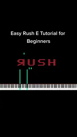 Rush E Tutorial for Beginners #RushE #pianotutorial #fyp #fy 