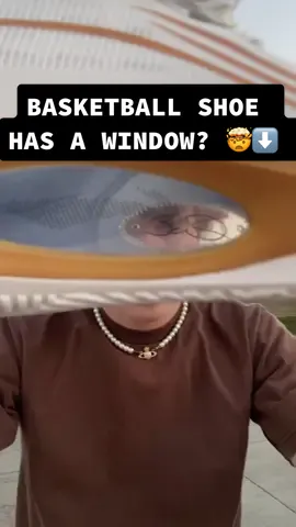 This basketball shoe has a window? 🤯🪟   #basketball #wade8082 #marky #basketballshoes #wayofwade #bball #NBA #hooper #sneakers 
