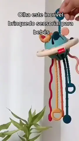 Brinquedo puxador e mordedor bebe montessori  #bebes #maesdeprimeiraviagem #babylove #bebestiktoks #brinquedos #brinquedosbebe 