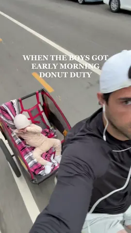 Early morning dognuts haha #DidYouYawn #foryoupage #fyp #dadandson 