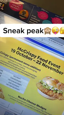 Sneak peak🫣 #newpromo #maccies #fun #whosesexcited #fyp #macciesworker #mccrispy #twirl 