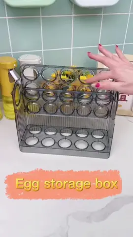 With this, I'm not afraid to open the refrigerator any more, and the eggs will fall on the ground,You can put more than one at a time#eggrack #convenient #fyp #foryoupage #goodthing #tiktok 