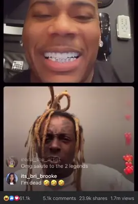 lil Wayne & Nelly trying to figure out how IG Live works 😀