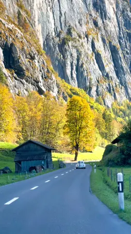L a u t e r b r u n n e n🍂🍁 #switzerland🇨🇭 #swissroads #lauterbrunnen #switzerlandviews #beautifuldestinations #automne #iloveautumn #montagnesuisse #switzerlandnature #beautifulplace #naturevibes #claudia__rodrigo 