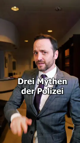 Drei Mythen der Polizei 👮🏼‍♀️ Beamtenbeleidigung, Vorladung durch die Polizei, Ausweispflicht. #1minutejura #lernenmittiktok #lustig #polizei 