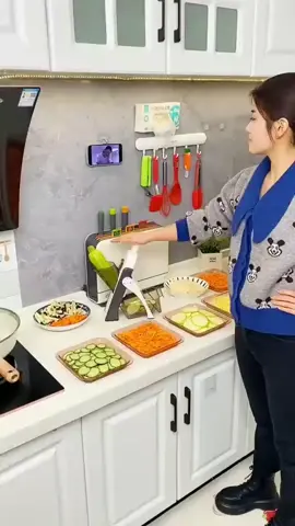 SupMaKin Slicer Safe Mandoline Slicer, Multi Vegetable Cutter Veggie Dicer (link in bio) #gadget #kitchenappliances #tiktok 