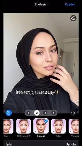FaceApp makeup tutorial🤌🏻✨😋 kullandigim urunlerin linki instadaa ig: nusalihabyrm