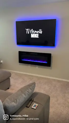 “Relax” #tvmountingdallas #electricfireplace #movingtodallas #linkinbio 