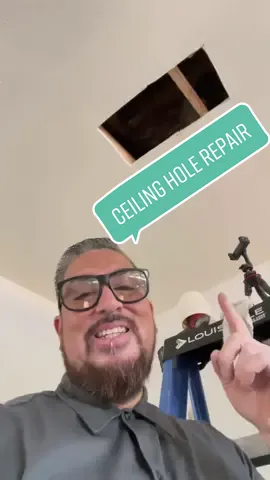 #howto #repair a hole in the ceiling for an easy #DIY #homeimprovement #project 