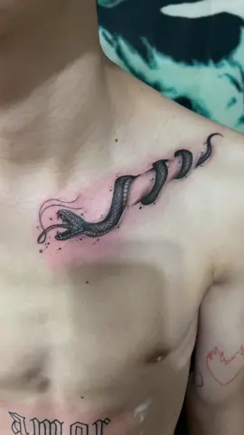 #ular bukan sembarang ular..sekali patok biasa bikin bun…ing🤣🐍🐍amusarttatto #tattooink #orieantal #inkcolour #blackngrey #taipe 