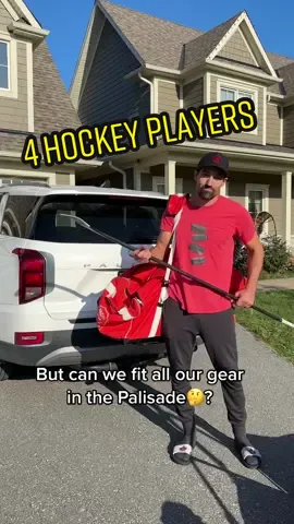 With everyone in our family playing hockey this year, I was curious if we could fit all our gear (and ourselves) into the Hyundai Palisade. Looks like we’ve got room for one more 😁@hyundaicanada #hyundaicanada #hyundaipartner