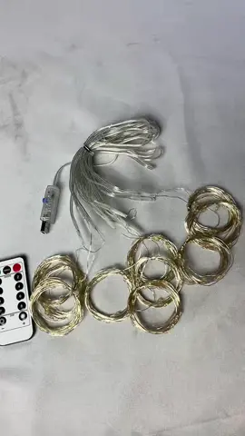 CORTINA FIO DE FADA DE USB COM CONTROLE 3MX3M #fy #fio #led #iluminacao #usb 