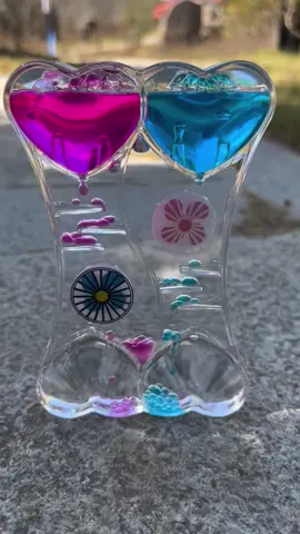 潮流油漏れ砂時計クリエイティブ液体水滴漏れ 2 色液体油滴減圧ボーリング装飾おもちゃ#fidgettoys #hourglass #decompression #waterdrop