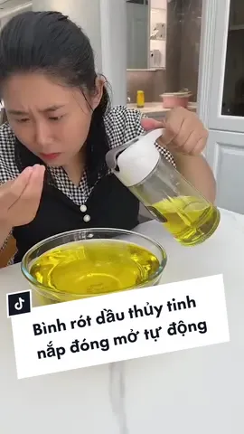 Bình rót dầu thủy tinh nắp đóng mở tự động  - #hottrend #giadungthongminh #thinhhanh #review 