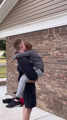 He will never not be emotional when Mason comes home! This boy loves his brother!  #Mason #militaryhomecoming #brothers #fyp  #Navy 