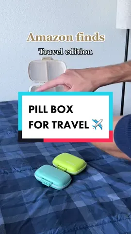 Travel Pill Box 🙌🏻✈️ Would u get this?   #amazonfinds #amazonmusthaves #prime #primedeals #productreview #products #productsyouneed #travel #asmr #satisfying 
