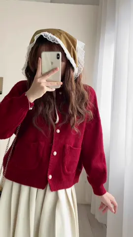 Áo cardigan len cúc ngọc #áolen #cardigan #reviewlamdep 