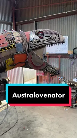 Australovenator sneak peak! What do you think of my Australian raptor so far? Full reveal coming soon. #metalart #metalwork 