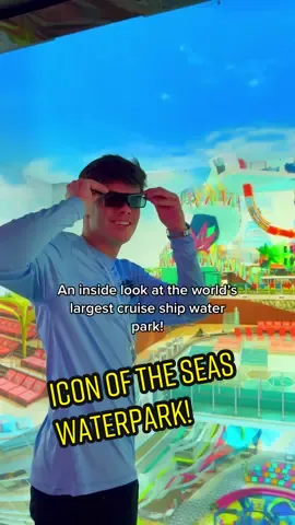 The world’s best vacation has the largest waterpark at sea! 🤯 Arriving in 2024 on @royalcaribbean’s #IconoftheSeas! 🤯 - I got a chance to visit Royal Caribbean HQ in Miami to get an inside look at the waterpark which includes six record breaking water slides: - The world’s first and longest raft slides at sea! - The world’s tallest cruise ship water slide! - The first dueling mat racer & free fall water slides on a cruise ship!  I can’t wait for 2024! #RoyalCaribbean #cruiseship #waterpark #waterslide