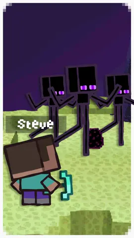 cure for me, but it's minecraft #fyp #cureforme #aurora #Minecraft #steve #enderman #animation #casvandepol