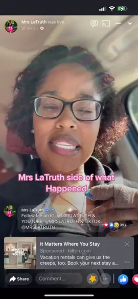 Tiktok muted the last video i tried to post of her side. This is from her FB Live #MomsofTikTok #fypシ #foryoupage #mrslatruth