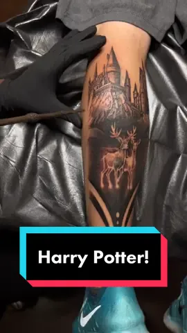 What’s your favorite Harry Potter movie?! Tattoo by @winniethejroo #fyp #inkedmag #utahtattooartist #harrypotter 