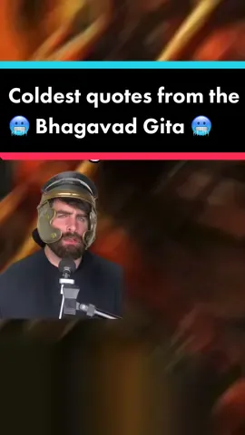 The Bhagavad Gita is one of the holiest texts in Hinduism. Krishna (an avatar of Lord Vishnu) speaks to Prince Arjuna during a great battle. Amidst the chaos of battle, the world is paused as Krishna reveals himself to Arjuna and instructs him on the proper path in life. #bhagavadgita #hindumythology #hinduism #quotes #cold #coldestquotes #coldestquotes🥶 #history #mythology #education #hindu 