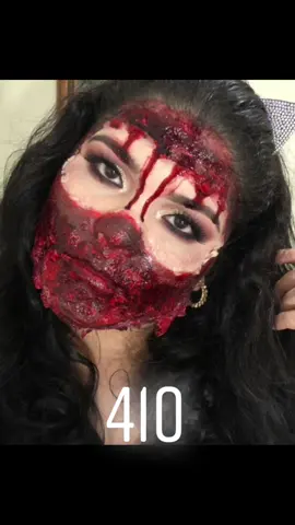 Puedo lucir así y así 🥳 (la sangre es falsa) #EvannaMUA #Glam #Halloween 