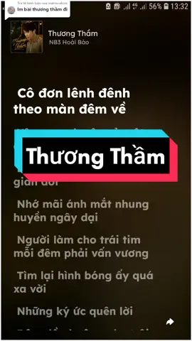 Trả lời @mahiru.vk.toi Thương Thầm #thuongtham #nb3hoaibao#nhachay #music #lyrics #tamtrang #thumaik02